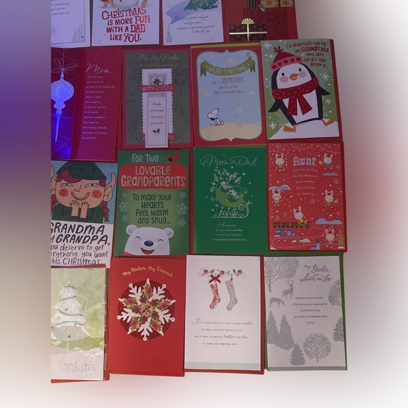 Hallmark Christmas Cards - Lot of 19 Christmas Cards - Picture 5 of 6